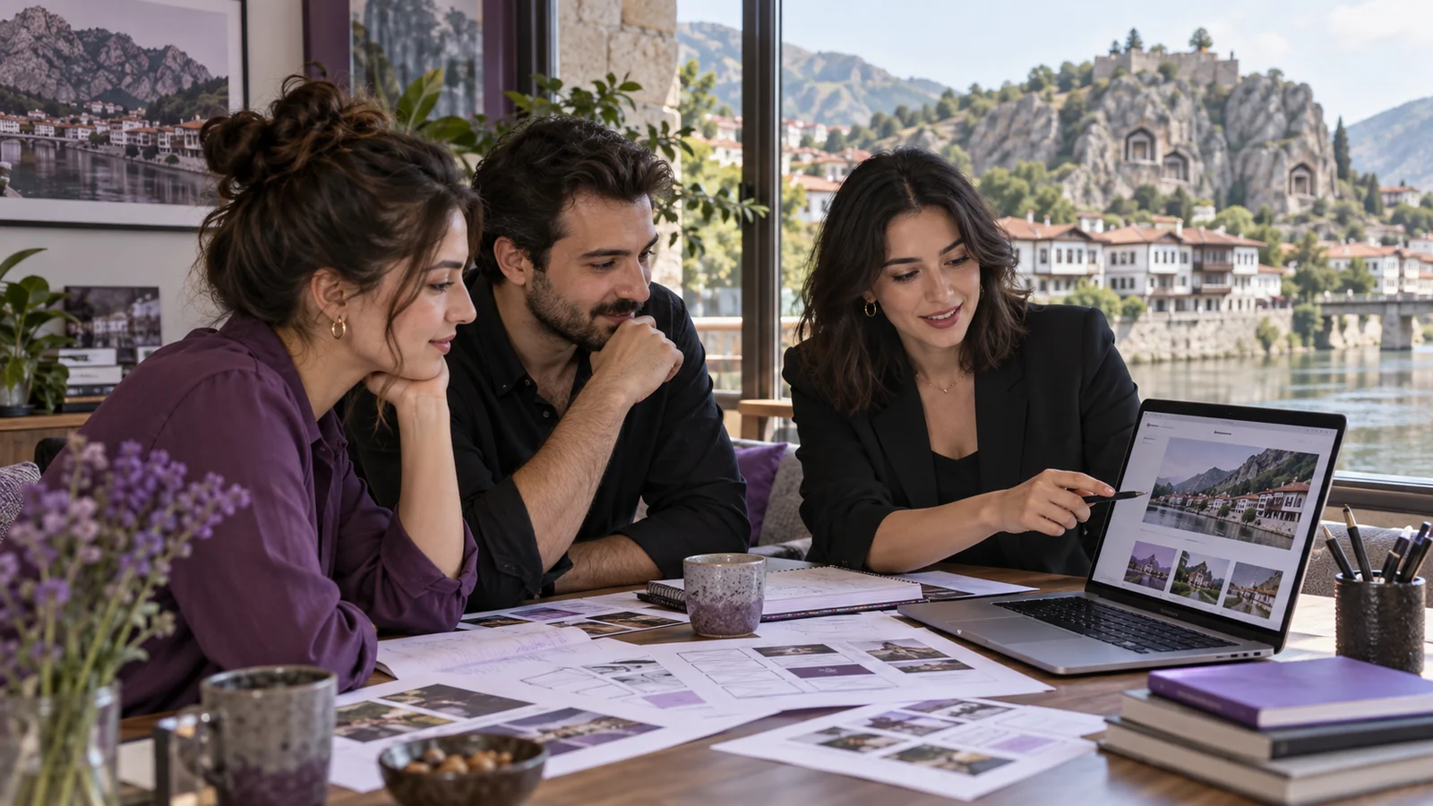 Amasya web tasarım firmaları için referans ve çalışma planı değerlendiren ekip